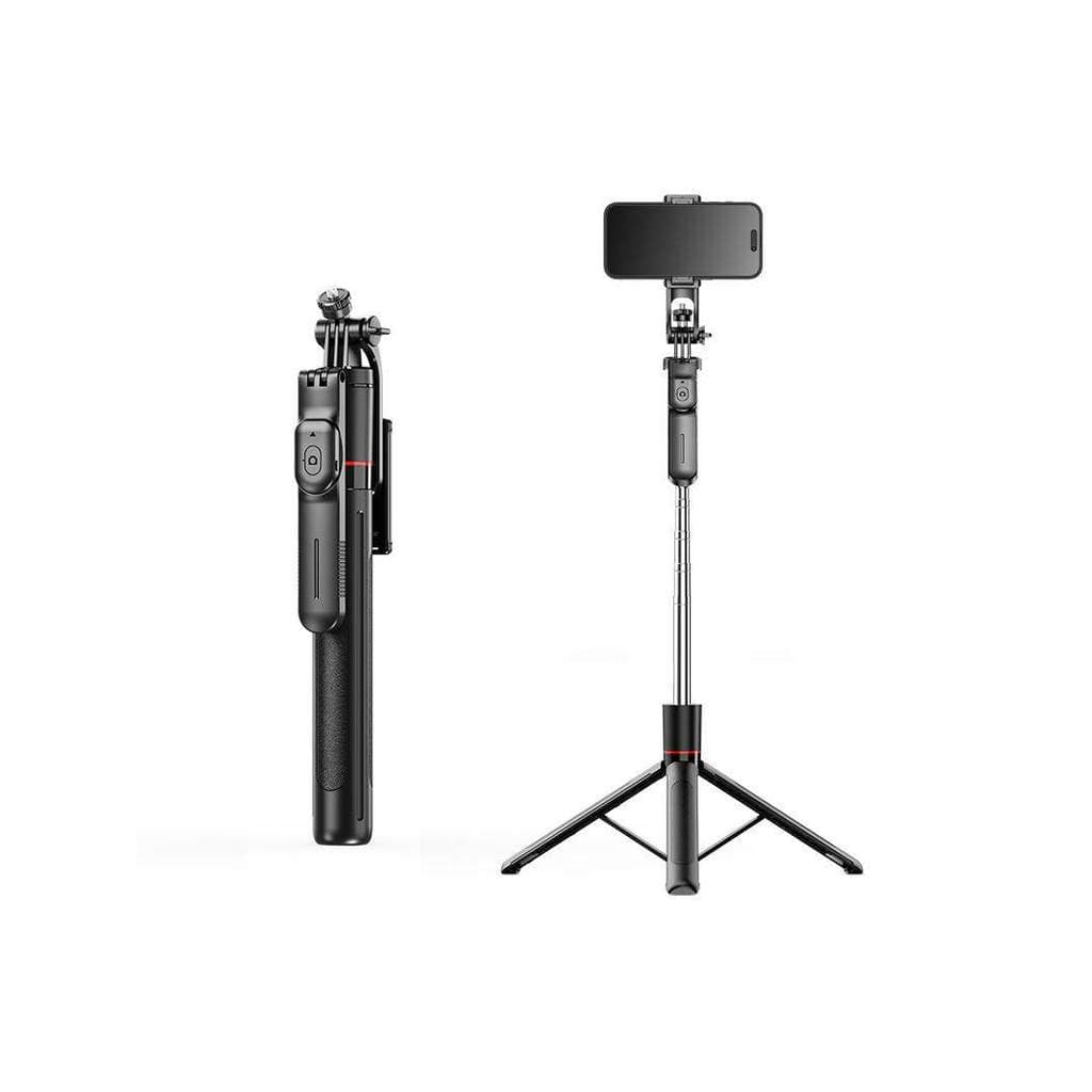 Selfie vara viagem tiro constante Bluetooth selfie dispositivo tripé de chão Anti-vibração suporte do telefone móvel