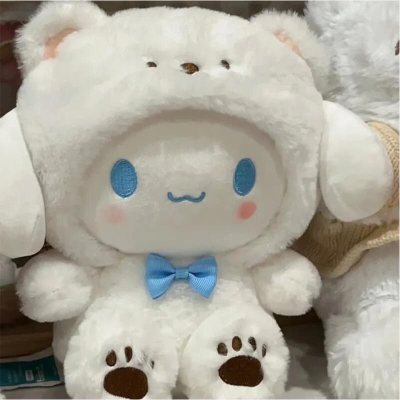 Brinquedo de Pelúcia Hello Kitty Kuromi Cinnamoroll de 22cm - Boneca Fofa da Sanrio, Brinquedo para Meninas, Presente de