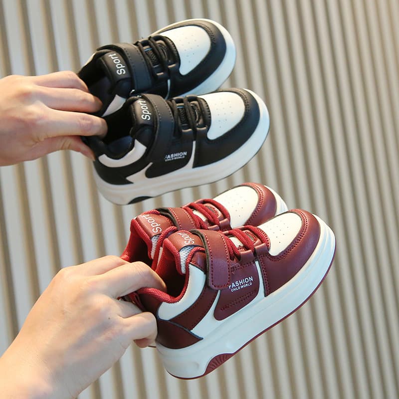 Crianças sapatos esportivos 2026 primavera outono novo estilo meninas sapatos brancos de alta qualidade meninos tênis ca