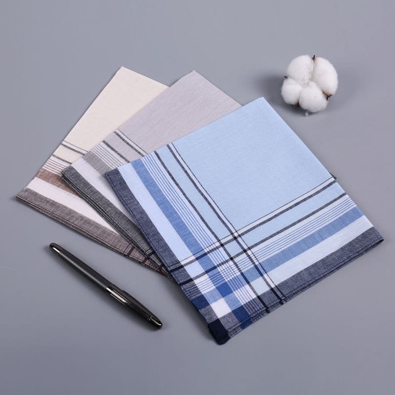Lenço de algodão 100% algodão 40cm * 40cm lenço estilo fino algodão absorvente de suor lenço de algodão puro estilo anti