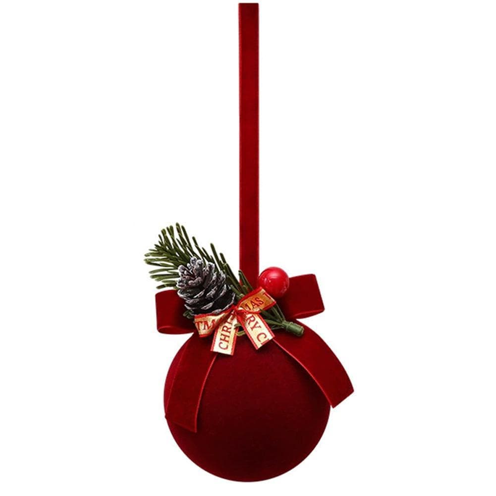 Sino De Natal Premium Sentir Veludo Nórdico Reunindo Ornamento Decorações Janela Exibição Pingentes E Q5I0