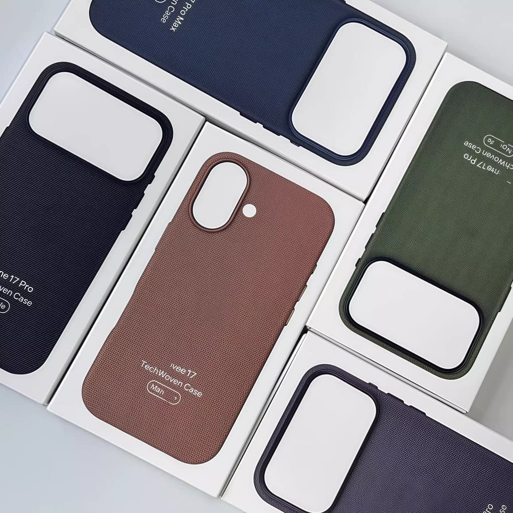 IPhone17promax Capa de telefone tecido padrão Apple 17pro animação magnética capa protetora resistente a choques