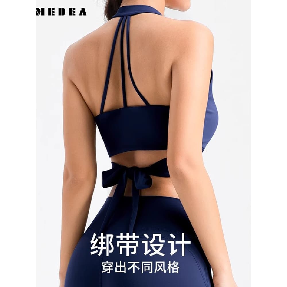 ANNA Fitness Cross Strap Roupas de Yoga Lindas Costas Yoga Top Mulheres com Almofada no Peito Esportes Top Treinamento d