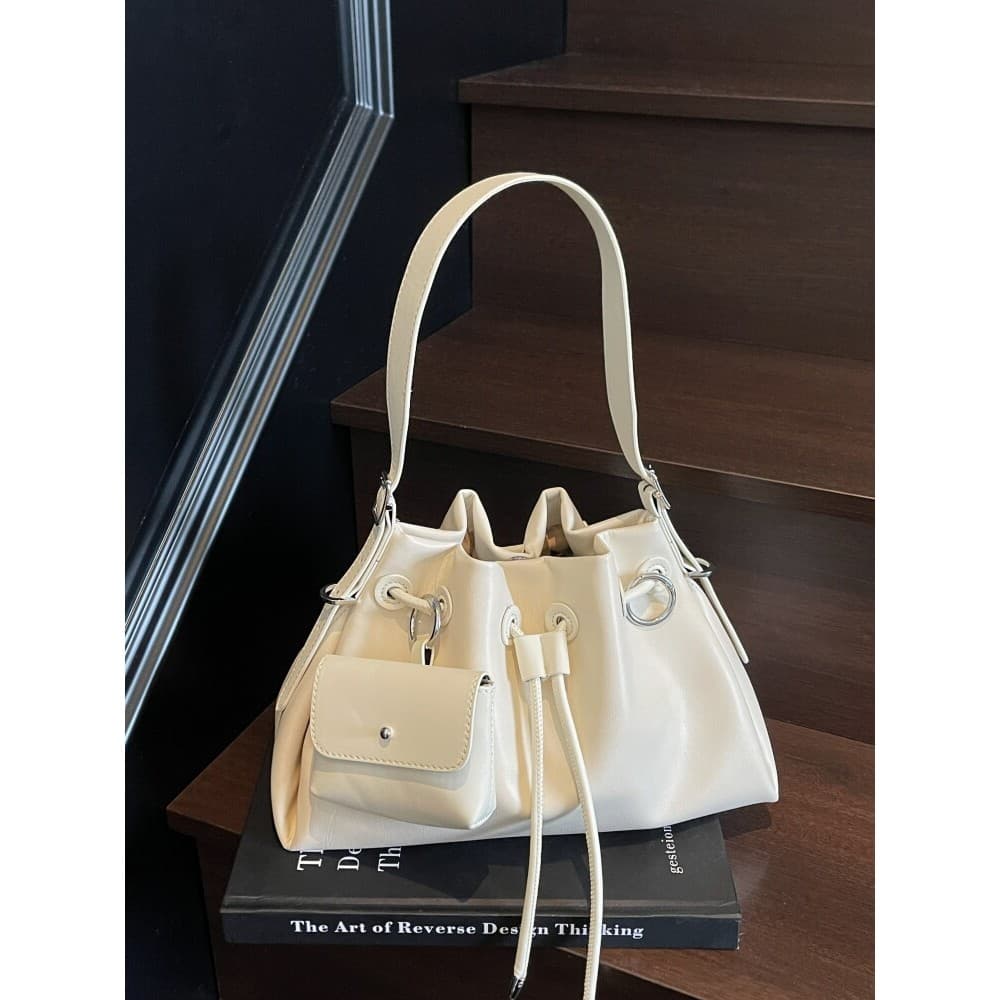 bolsa transversal feminino Bolsa Nicho Design elegante All-Match feixe boca Commuter balde saco feminino 2025 novo estil