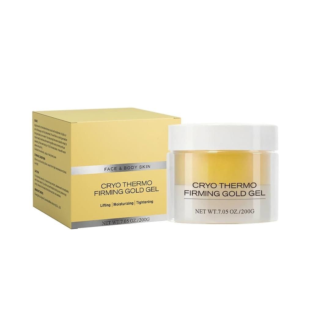 Grospe Cooling & Warming Firming Gold Gel – Creme Firmador e Tensor para a Pele do Corpo, Nano Ouro + Ácido Hialurônico,