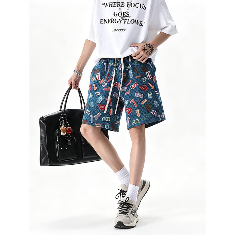 Shorts americanos masculinos verão basquete cinco pontos calças médias adolescentes tamanho grande Street Wear solto Cas