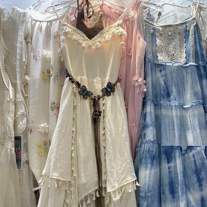 Treze linhas verão novo estilo quente menina estilo vestido de princesa Floral estilingue vestido marca vestido feminino