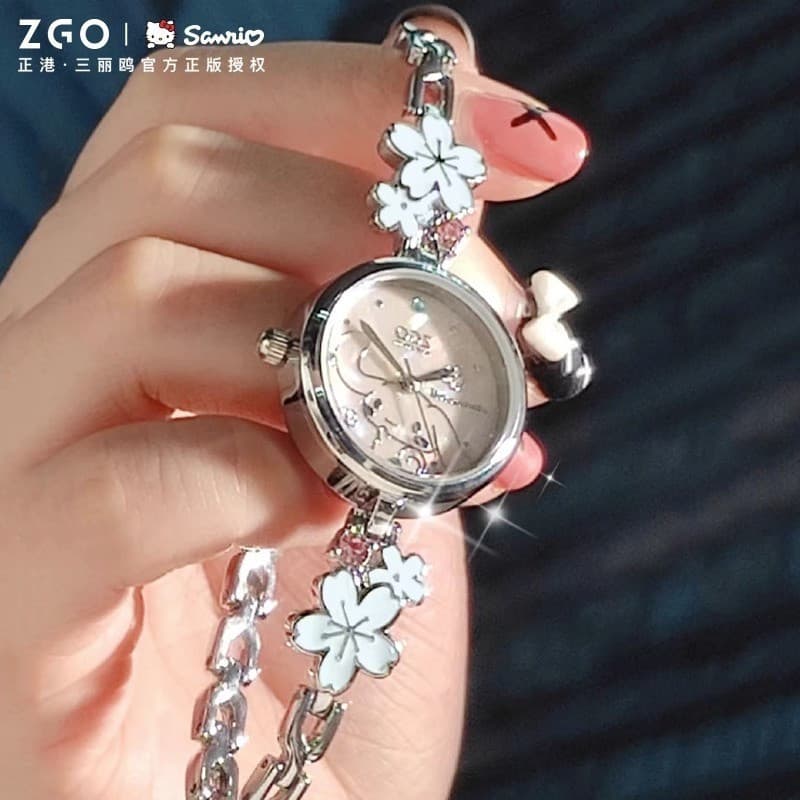 Relógio Feminino Cinnamoroll Original, Design Único, Relógio de Pulso de Quartzo para Estudantes