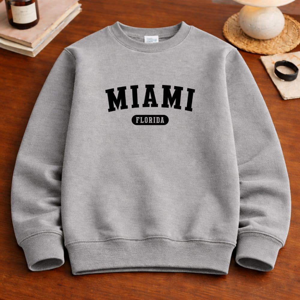Moletom Masculino Infantil Meninos estampa miami blusa de frio careca premium Moletom Infantil