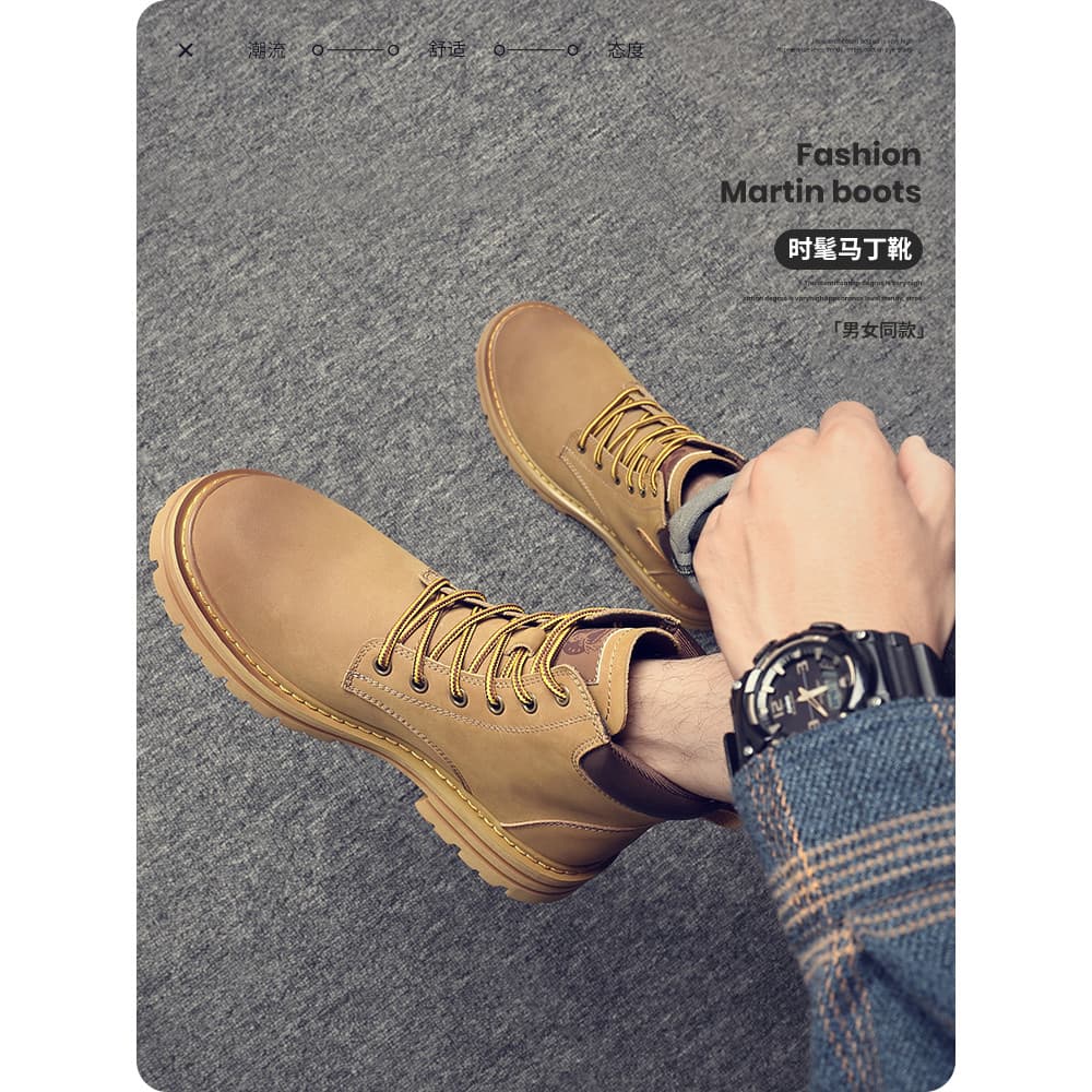 Sapatos masculinos inverno Martin botas de lã quente Mid-top deserto macacão botas de alta qualidade na moda sapatos tát