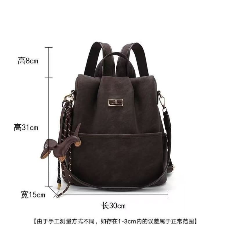 Estilo coreano grande capacidade Commuter mochila All-Match Tote de um ombro feminino saco estudante leve multifuncional