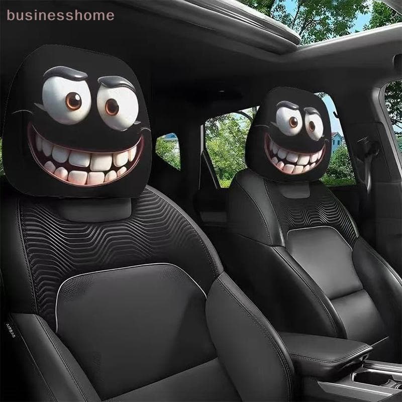 < busines > 1 Pçs Rosto Impresso Fronha De Carro Macio E Confortável Capa De Almofada Decorativa Assento Automático Enco