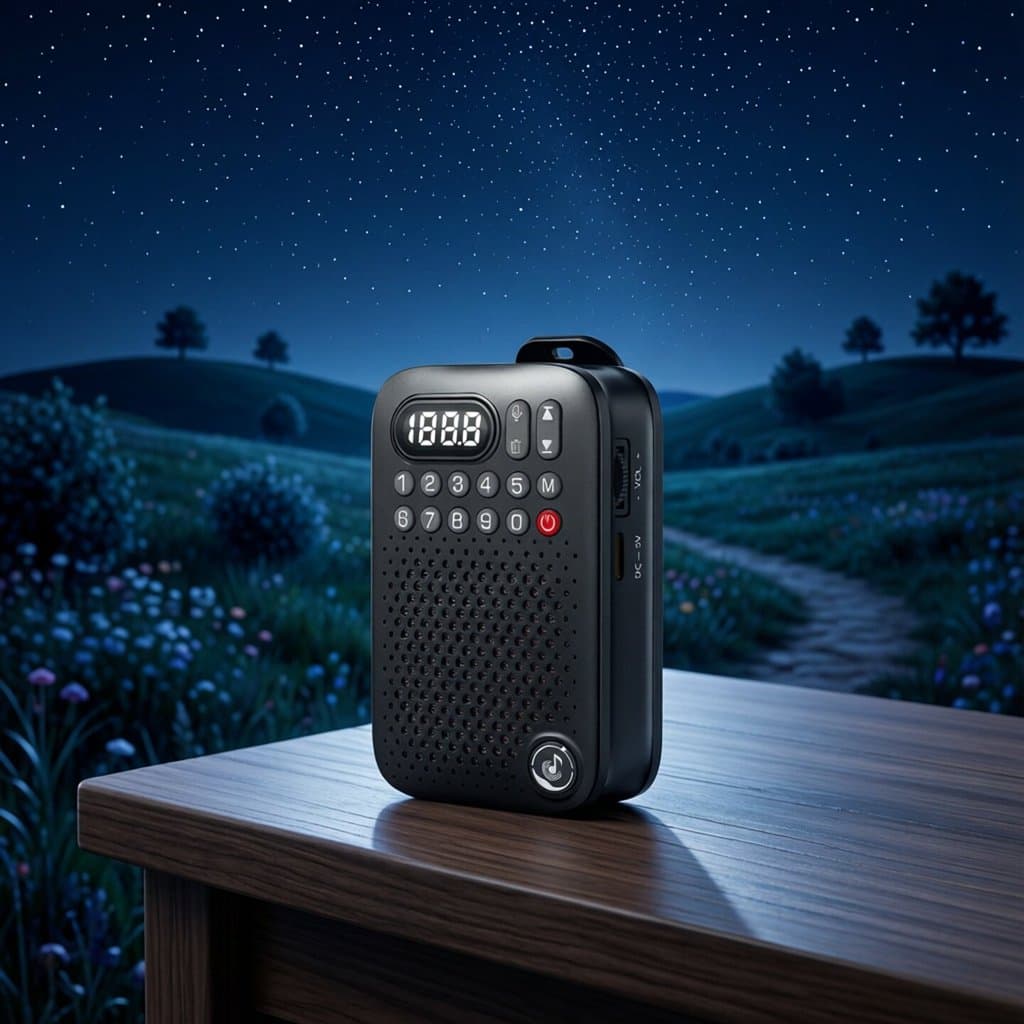 D22 Mini Rádio de Gravação Bluetooth Portátil Multi-Função Transmissão FM Display Digital Leitor de Gravação de Áudio