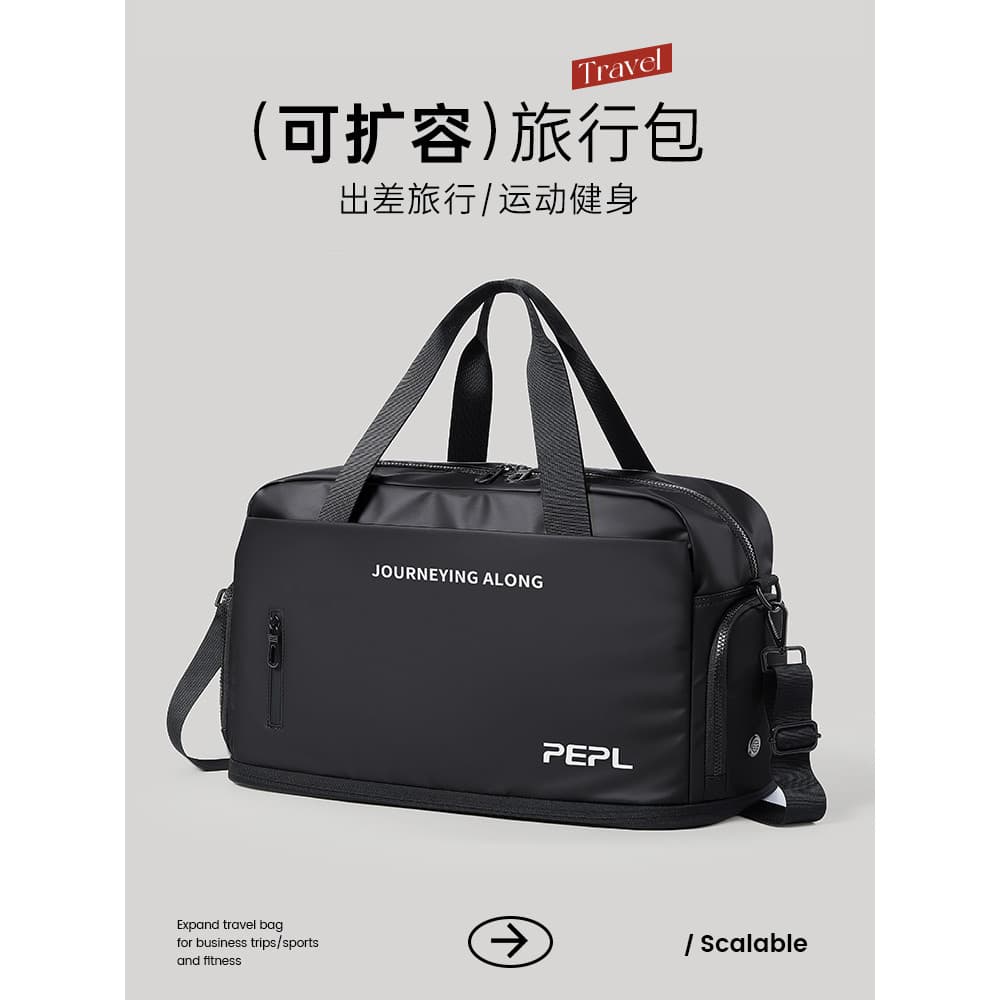 Bolsa de viagem expansível portátil, bolsa de armazenamento portátil de grande capacidade, pode cobrir o carrinho, viage