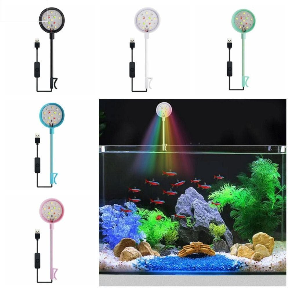 Luz Para Plantas De Aquário  , Lâmpada LED Com Luzes Coloridas , Mini Tanque De Peixes Plugue USB