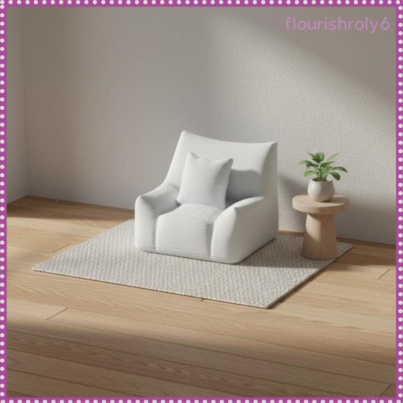 [Flourishroly6] Sofá De Boneca Em Miniatura , Poltrona Moderna , Móveis , Mini Decoração , Palavra-Chave De Trânsito Par