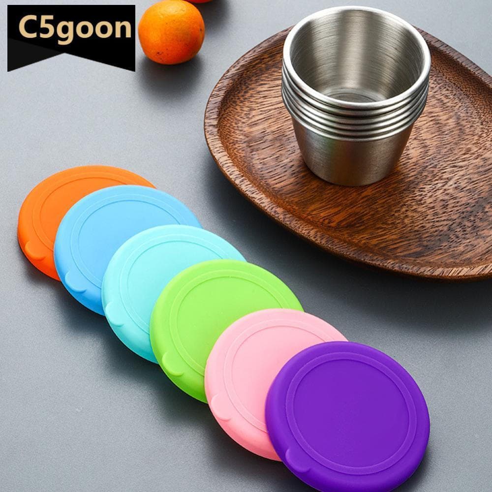 C5GOON 304 Recipiente De Salada De Aço Inoxidável Pequeno Condimentos Com Tampas À Prova De Vazamentos Para Crianças Rec