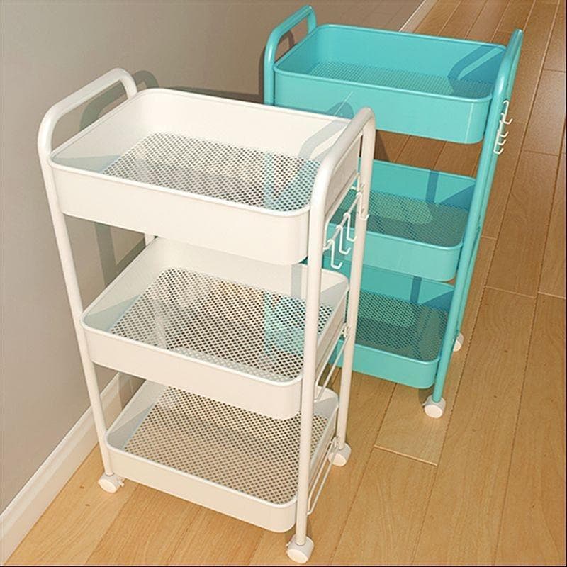 Pequeno carrinho de bebê rack cozinha chão Multi-camada lanches bebê sala de estar quarto banheiro rack de armazenamento