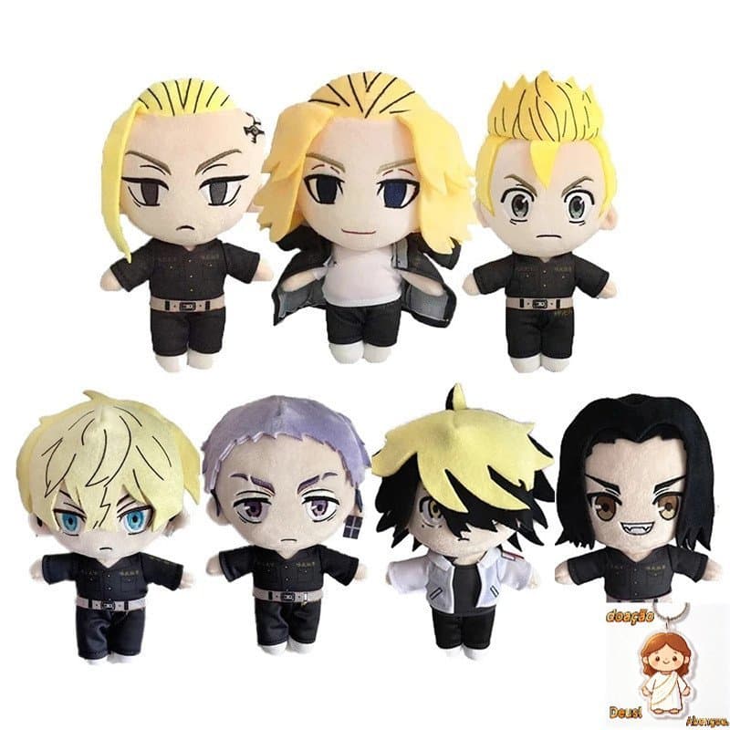 Tokyo Revengers Brinquedo De Pelúcia Baji Keisuke Matsuno Chifuyu Takashi Mikey Anime Travesseiro Macia Fofa Presente Pa