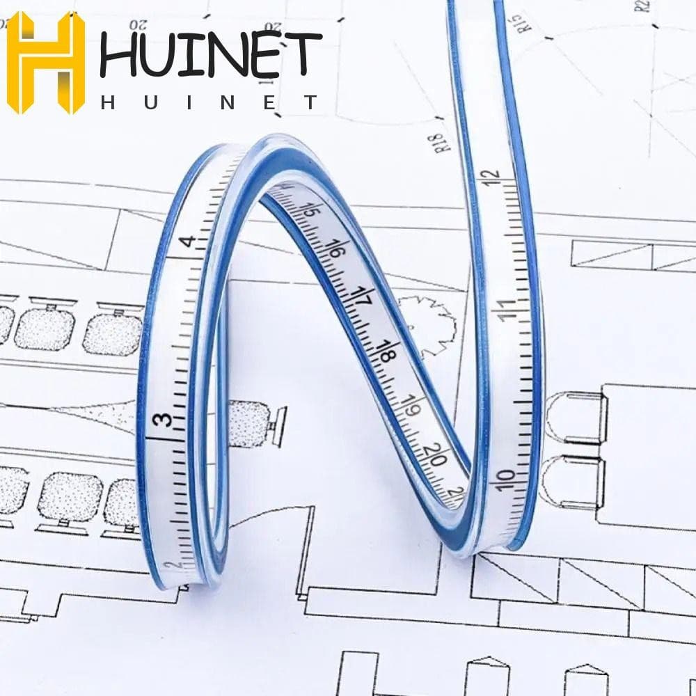 Régua Curva HUINET , Em Forma De Cobra Serpentina De 30 Cm 40 50 60 Flexível Profissional De Plástico