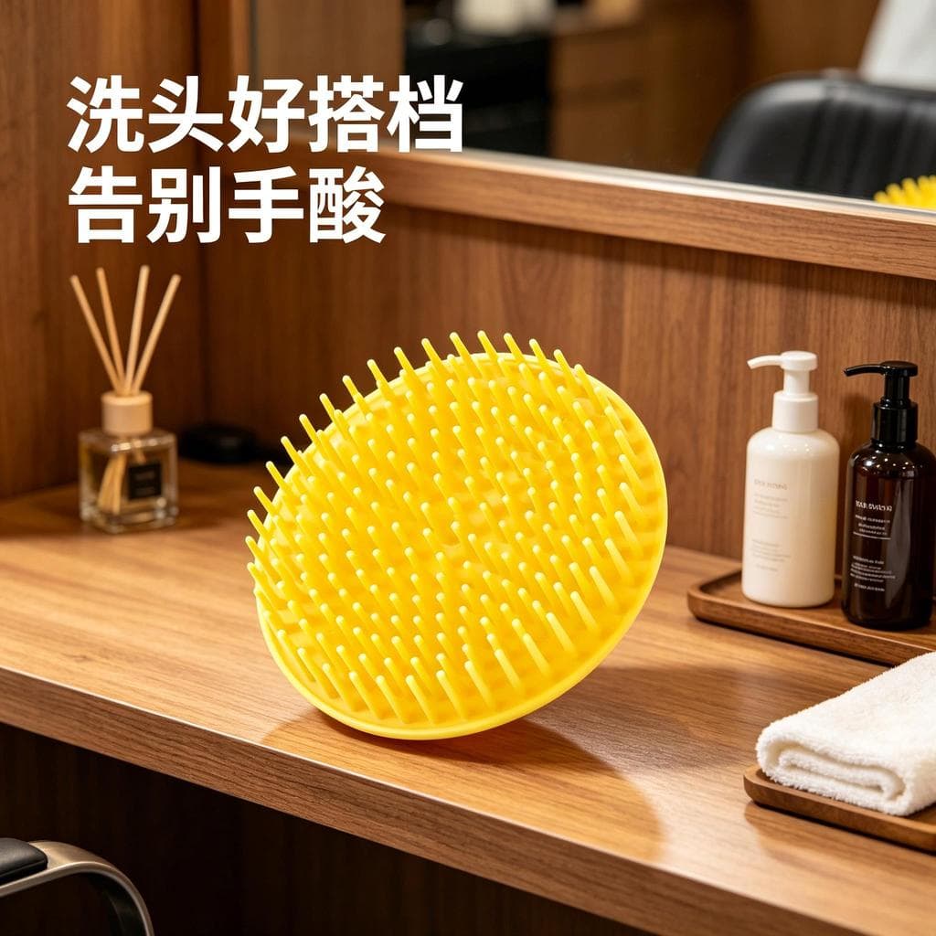 Salão de cabeleireiro antiquado shampoo ferramenta útil Lizhen loja escova de cabelo plástico dente duro shampoo escova