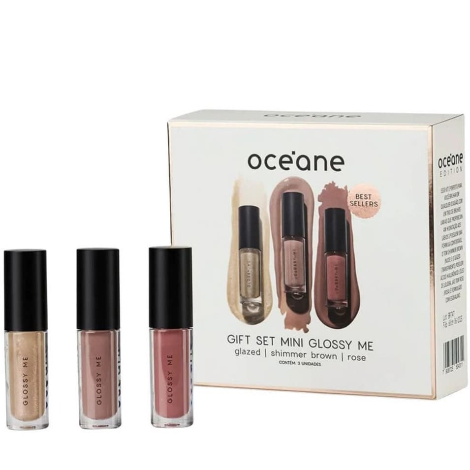 Kit Presente Océane Edition Mini Trio de Brilho Labiais - Glossy Me