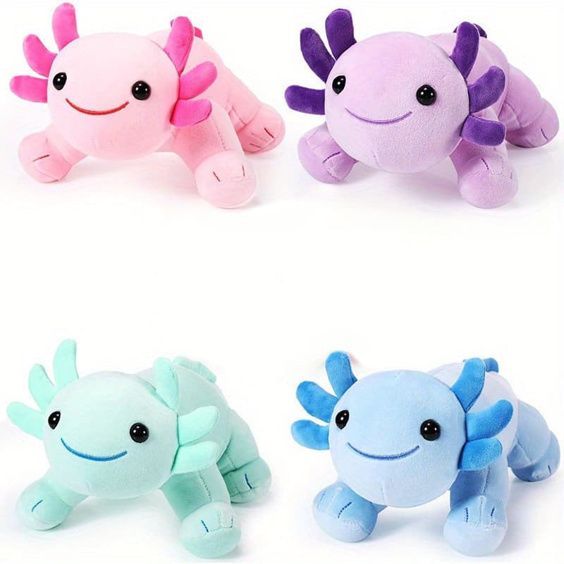 Axolotl Pelúcia Macio Bonito Animal , Bonecas Kawaii Plushies Para Crianças , Presente Meninas Meninos (Rosa-B)