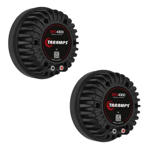 2 Driver Taramps 8 Ohms 300w Sfd 4300 Resina Fenólica Draive