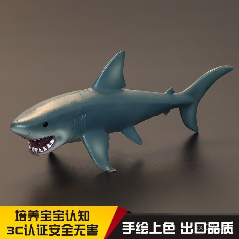Brinquedo simulador de vida marinha, modelo de animal marinho, tubarão branco, brinquedo de tubarão, barracuda, brinqued