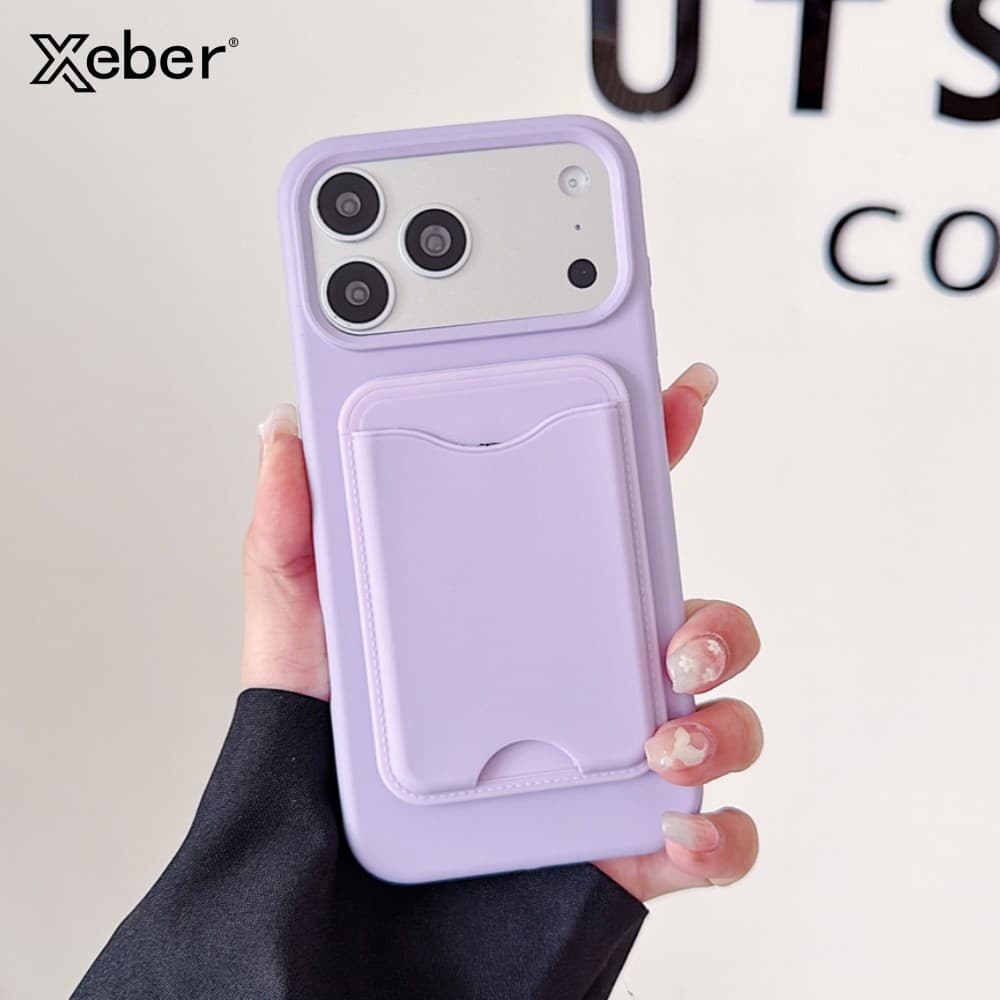 Luxo Magnético Líquido Silicone Caso De Telefone Para iPhone 15 16 17 Pro Max Saco De Cartão Carteira Doce Cor À Prova D