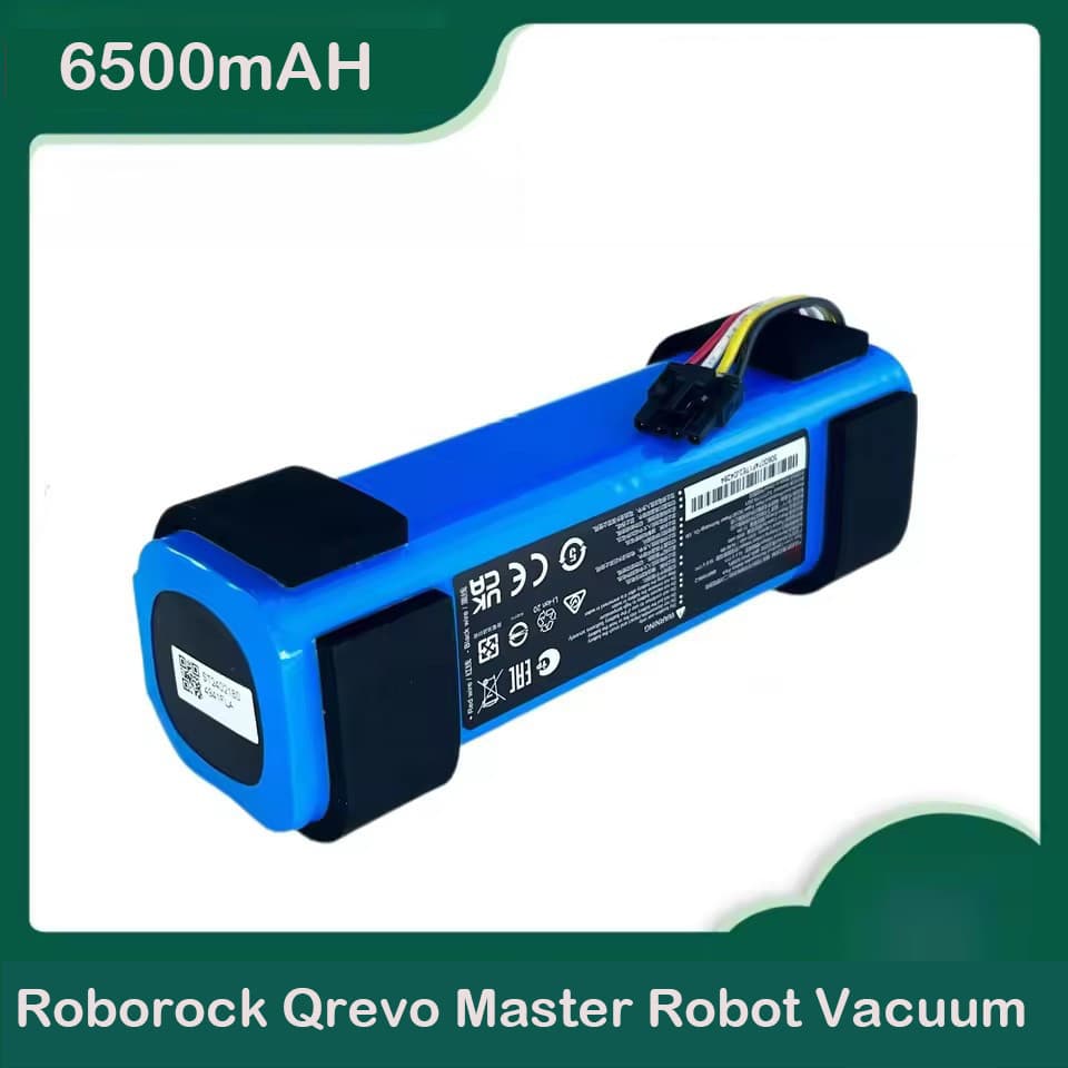 Para Roborock Qrevo Master Robot Vacuum-Bateria De Íon-Lítio De Alta Capacidade 6500mAh 14.4V