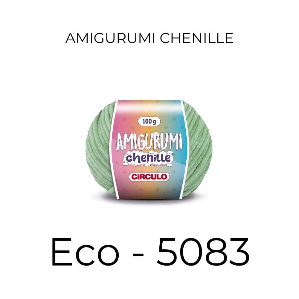 Fio Chenille Linha Amigurumi 100g – Cor Eco 5083