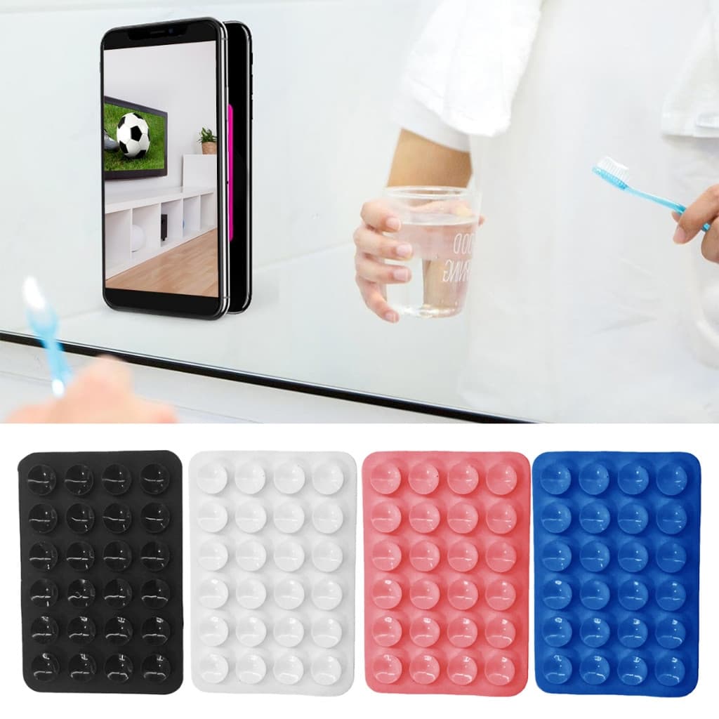Ventosa durável para celular, almofada de fixação de Silicone adesiva dupla face (semelhante à cola 502, com alta viscos