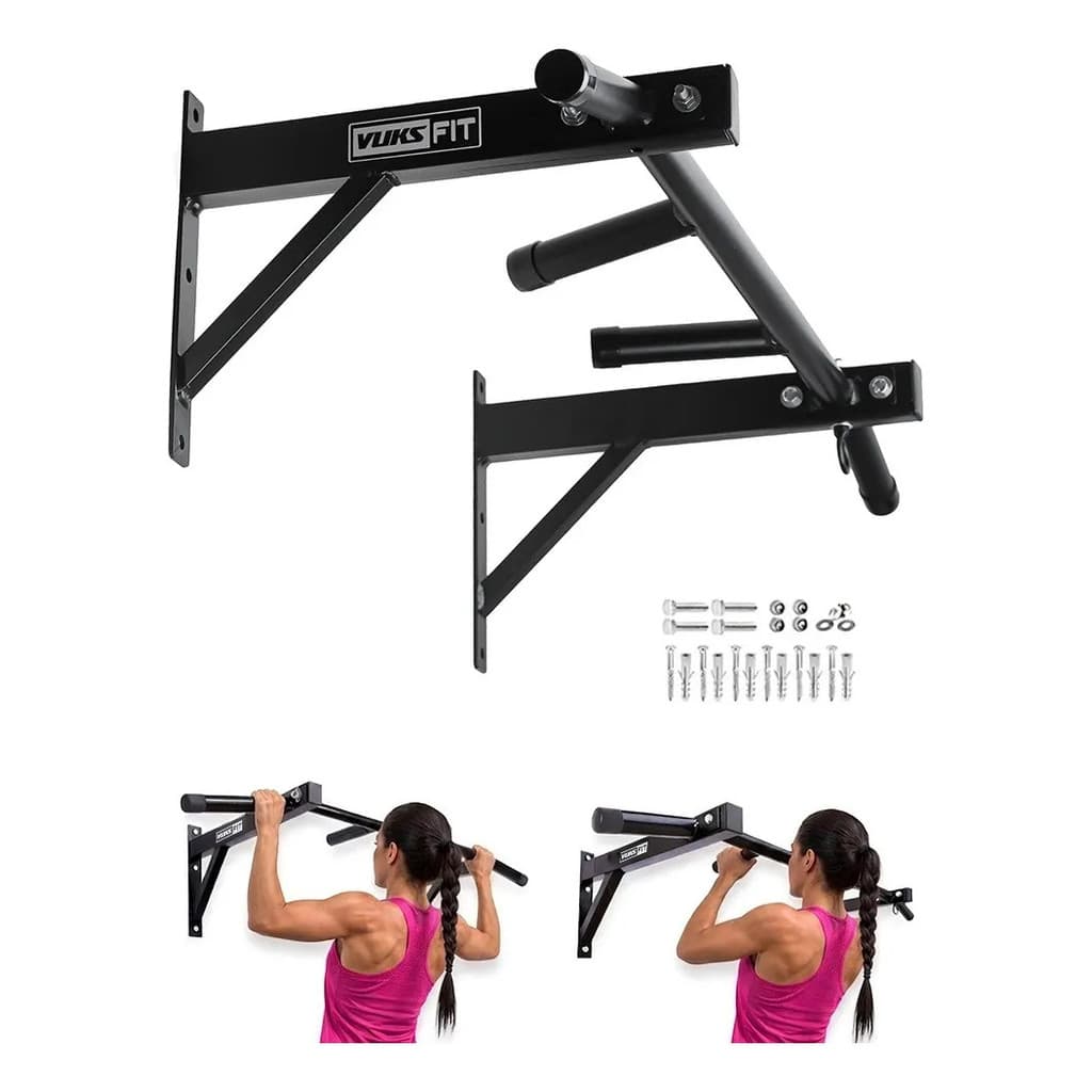 Barra Fixa Parede Vuks Fit Pull-up Neutra Aberta Completa