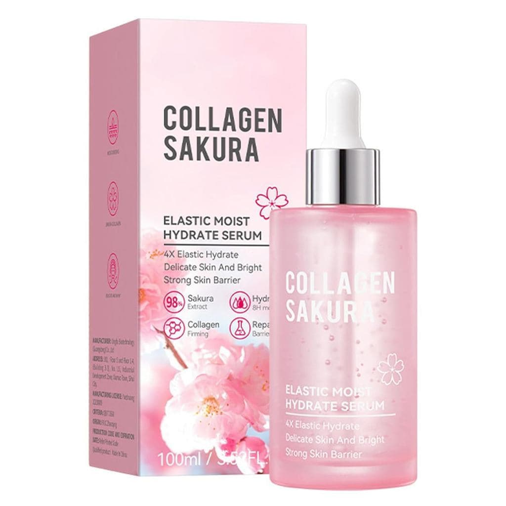 Essência Facial Feminina de 100 ML, Creme Hidratante Leve e Não Oleoso, Adequado para Pele Jovem, Essência de Sakura, Ta