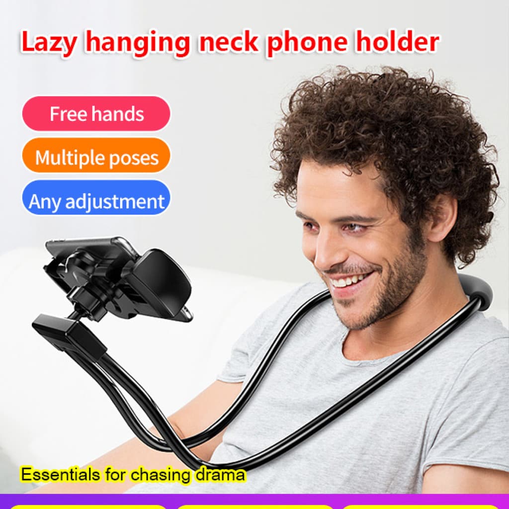 【Assistência Versátil】Giá đỡ điện thoại đeo cổ tiện dụng để xem/Smartphone/Suporte/Mesa