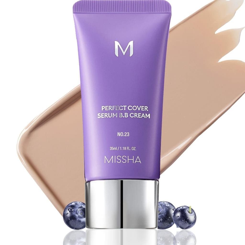 MISSHA M Perfect Cover Serum BB Cream No . 23 Natural Bege-Leve/Médio Com Undertone Fresco/Neutro , Matiz Da Pele , Hidr