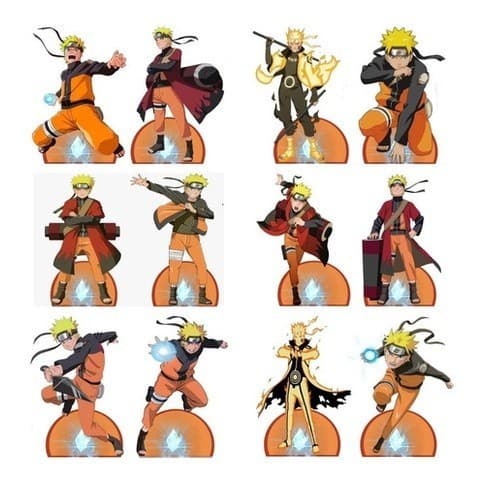 Naruto - 10 Displays De Festa De 20cm Totens