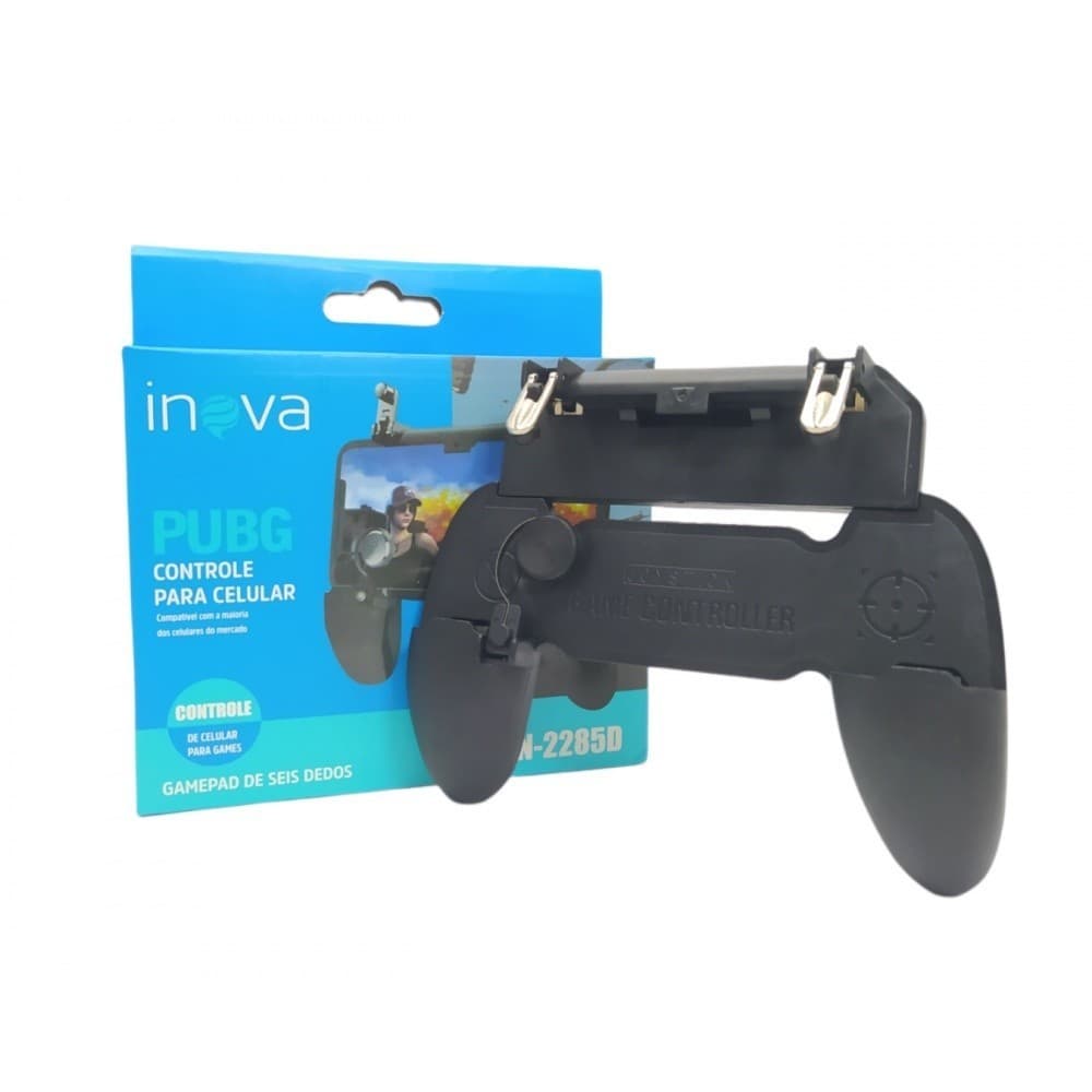 Controle Joystick Para Celular Com Gatilho Inova CON-2285D Free Fire Pubg