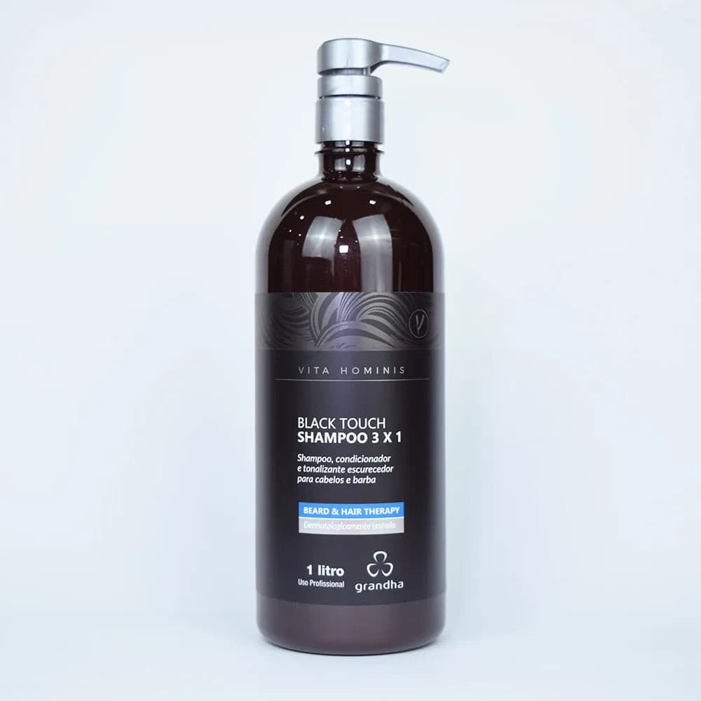 Shampoo Tonalizante Black Touch Shampoo 3x1 - 1 Litro