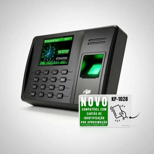 Relógio De Ponto Biométrico Digital Impressão Eletrônico