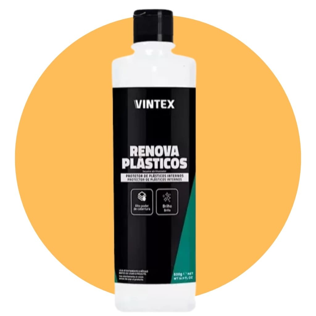 Renova Plásticos Vintex 500ml Vonix Renovador Brilho Proteção Carro Moto Automotivo
