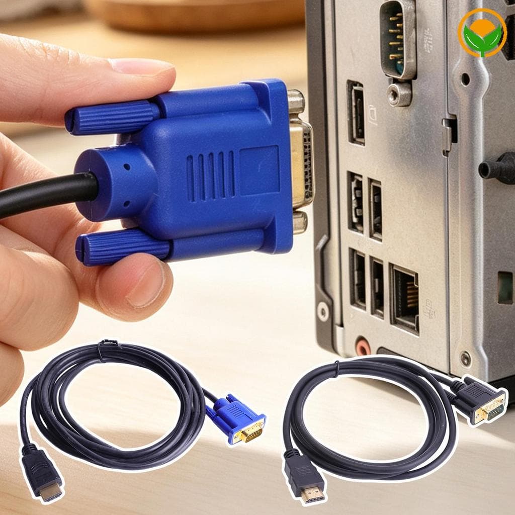 Fio Adaptador HDMI VGA Com Bainha De PVC-Linha De Transmissão De Sinal Estável Anti-Interferência-Suprimentos De Link De