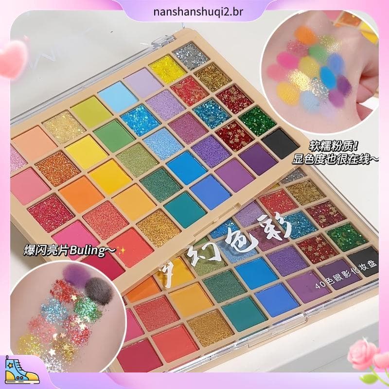 8123 Pessoas Louvor Cor 40 Cores Cor Sombra Desempenho Palco Lantejoulas Fino Piscando Desempenho Maquiagem Verde Azul R