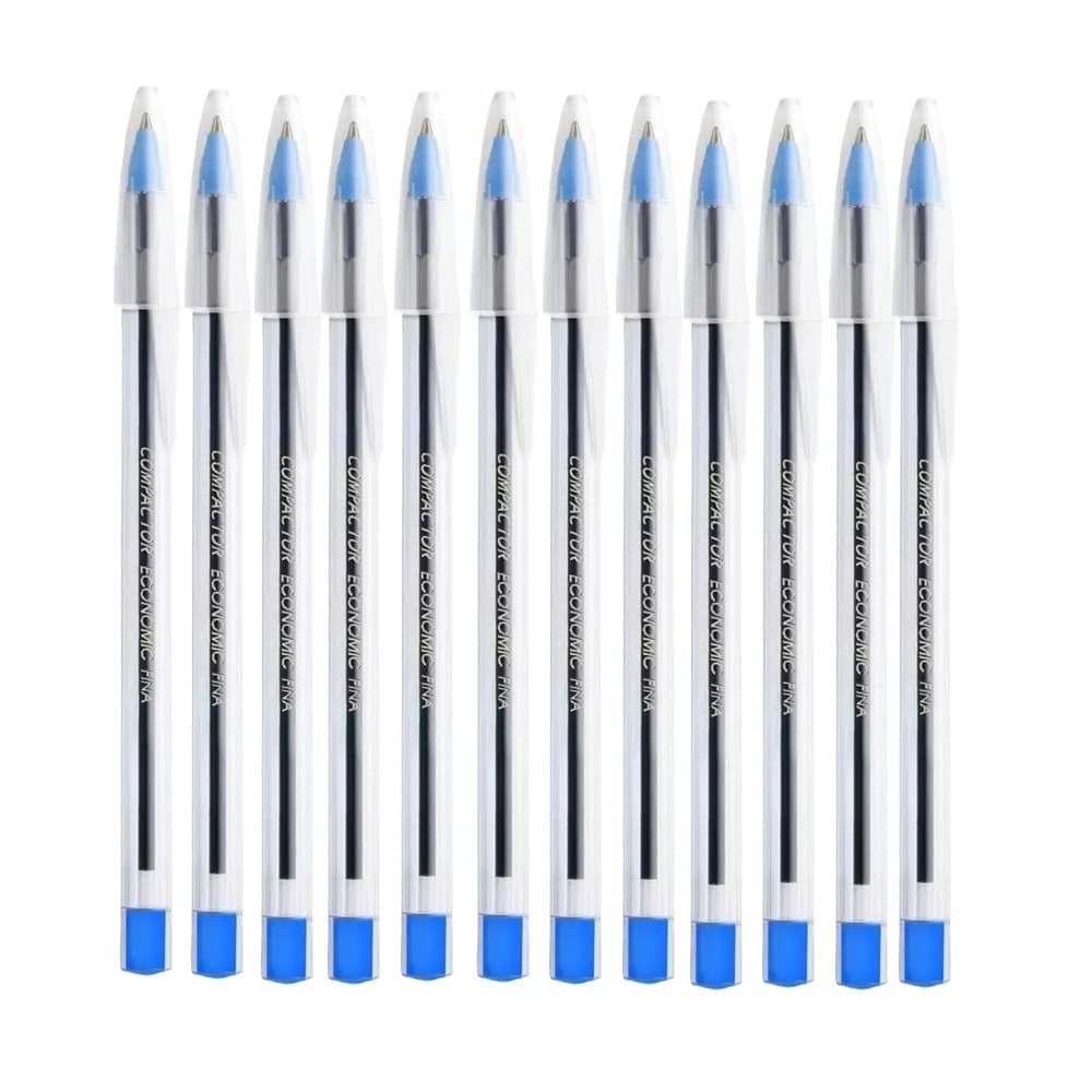 Kit Caneta Esferografica Compactor Fina Economic