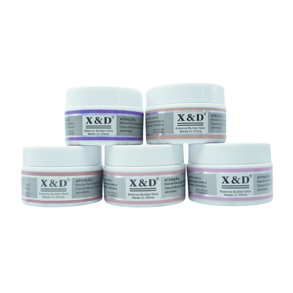 Gel X&d 15g Led Uv Gel para Unhas Xd Profissional Acrigel Alongamento Xed