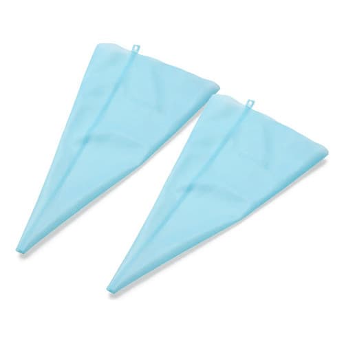 Kit 2 Sacos De Confeitar Profissional Reutilizável Grande Azul