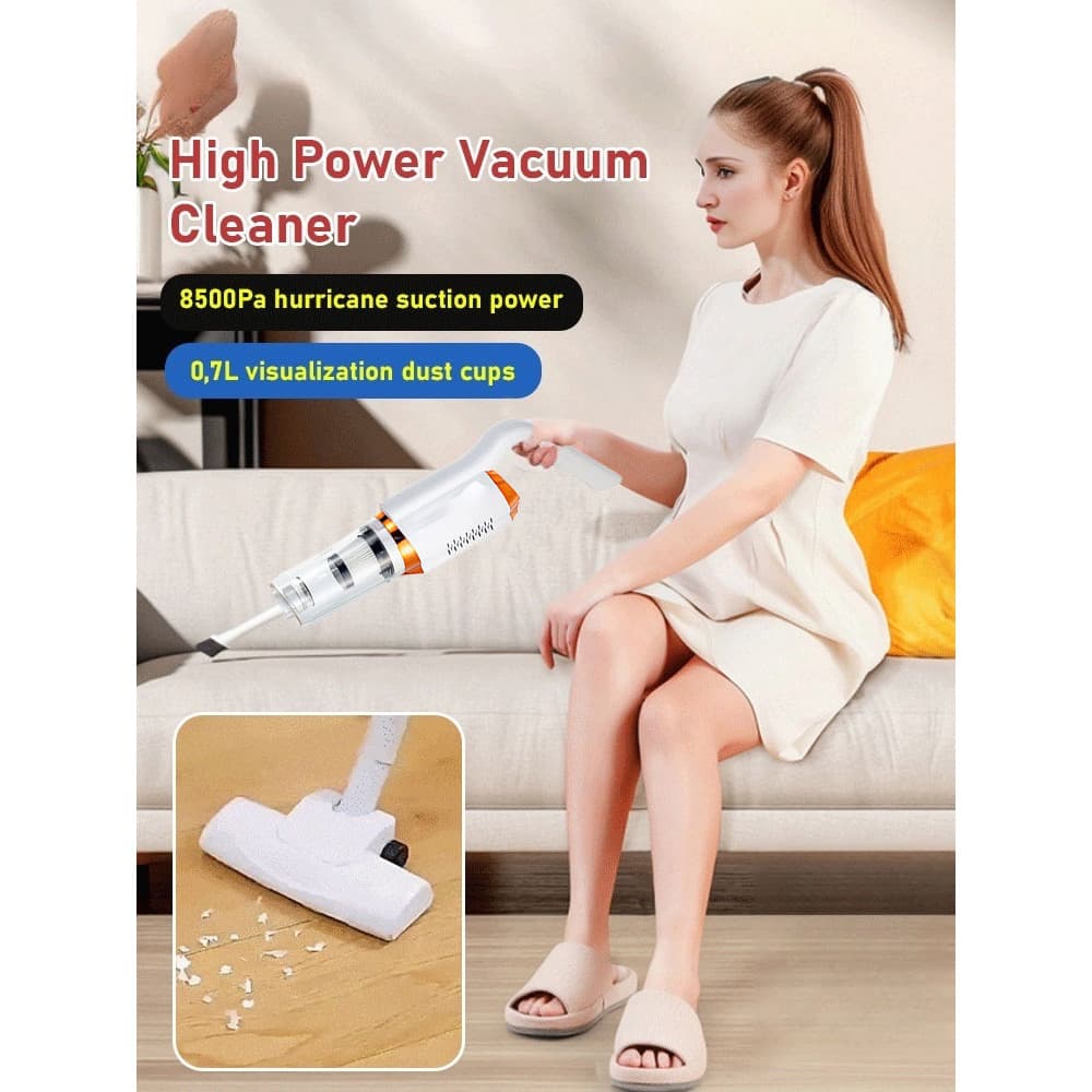 【Remove Ácaros】Aspirador de Pó Doméstico/Mão Portátil/Potente/Leve para Uso Diário
