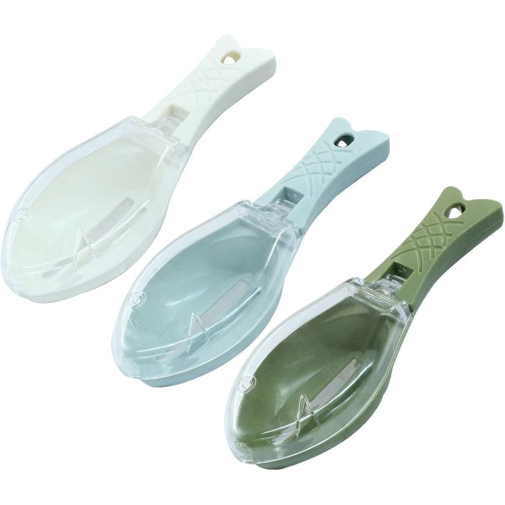 Conjunto de 3 Peças para Remover Escamas de Peixe, Removedor de Escamas de Peixe, Descamador de Peixe, Raspador de Peixe