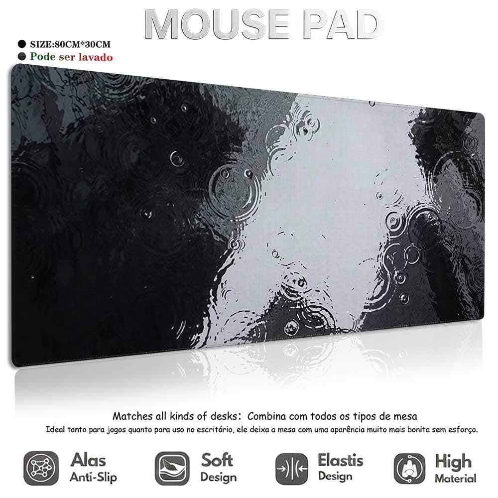 Mouse Pad Grande Premium Minimalista Estilo Ins Tapete de Mesa Antiderrapante Tapete Fashion para Teclado e Jogos